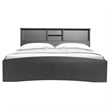 Pemberly Row Modern / Contemporary Wooden Full Captains Bed in Black
