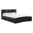 Pemberly Row Modern / Contemporary Wooden Full Captains Bed in Black