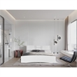 Pemberly Row Modern / Contemporary Wooden Full Captains Bed in White