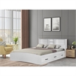 Pemberly Row Modern / Contemporary Wooden Full Captains Bed in White