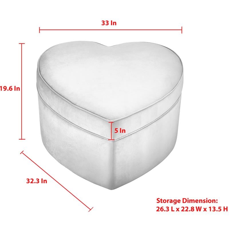 Pemberly Row Ottoman Purple Velvet 33L x 32.3W x 19.6H Upholstered Storage