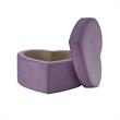 Pemberly Row Ottoman Purple Velvet 33L x 32.3W x 19.6H Upholstered Storage