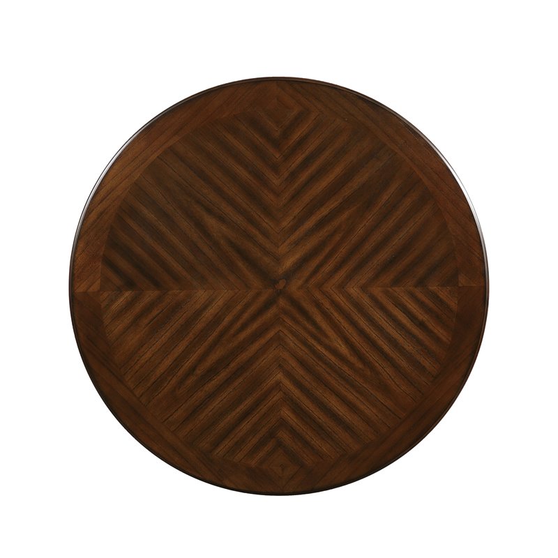 Pemberly Row Contemporary 5-Piece Solid Wood Counter Set in Brown