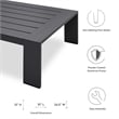Pemberly Row 4-Piece Fabric/Powder-Coated Aluminum Outdoor Set in Gray