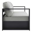Pemberly Row 4-Piece Fabric/Powder-Coated Aluminum Outdoor Set in Gray