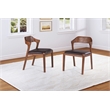 Pemberly Row Dining Side Chairs - Set of 2 in Chestnut Wire-Brush