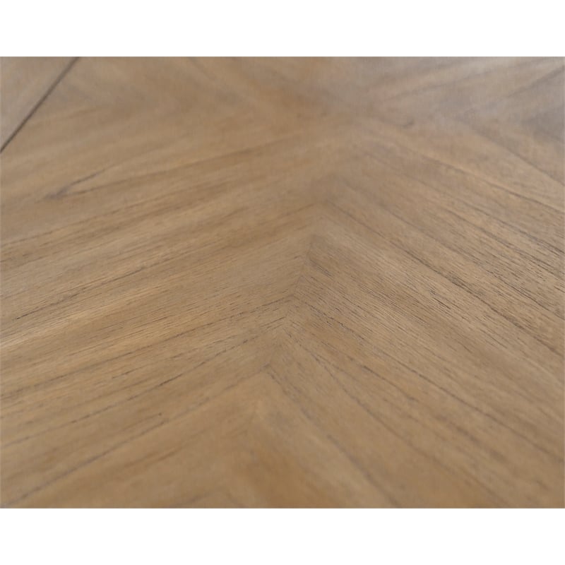 Pemberly Row Credenza Wood Office Desk Writing Table in Light Brown