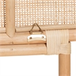 Pemberly Row Natural Brown Rattan Queen Size Standalone Headboard