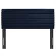 Pemberly Row Performance Velvet King/California King Headboard in Blue