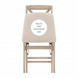 Pemberly Row X-Back Set of Two Folding Chairs Padded Seat in Graywash Wood