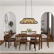Pemberly Row Modern 3-Light Glass Island Pendant in Multi-Color