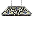 Pemberly Row Modern 3-Light Glass Island Pendant in Multi-Color