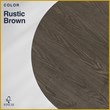 Pemberly Row Modern / Contemporary Round Dining Table Rustic Brown