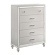 Pemberly Row Modern 6-Piece Solid Wood King Bedroom Set in White