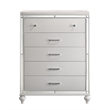 Pemberly Row Modern 6-Piece Solid Wood King Bedroom Set in White