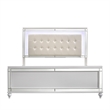 Pemberly Row Modern 6-Piece Solid Wood King Bedroom Set in White