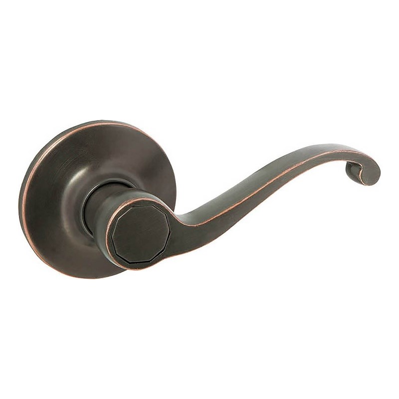 Pemberly Row Scroll Brass Dummy Door Handle in Oil Rubbed Bronze