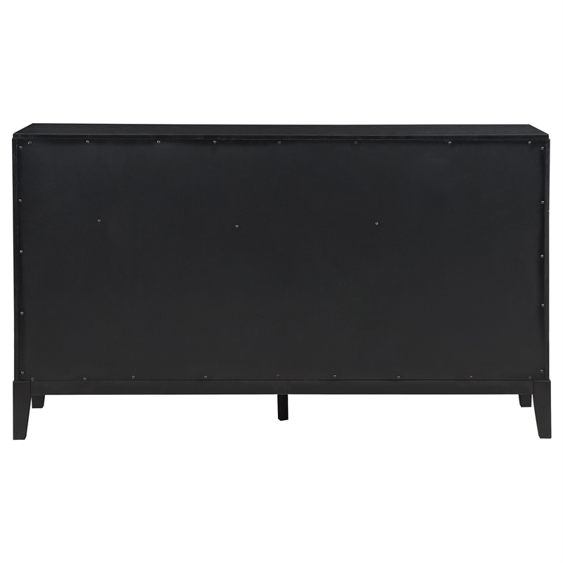 Pemberly Row 8-drawer Rectangular Wood Bedroom Dresser Black