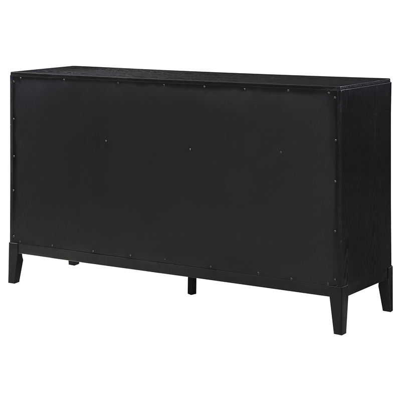Pemberly Row 8-drawer Rectangular Wood Bedroom Dresser Black