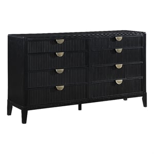 Pemberly Row 8-drawer Rectangular Wood Bedroom Dresser Black
