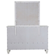 Pemberly Row Modern 11-drawer Wood Dresser with Mirror Cream White