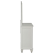 Pemberly Row Modern 11-drawer Wood Dresser with Mirror Cream White