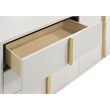 Pemberly Row 6-drawer Rectangular Wood Dresser with Mirror White