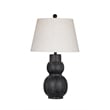 Pemberly Row Modern / Contemporary Table Lamp in Black Resin