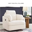 Pemberly Row Modern / Contemporary Oyster Swivel Glider Recliner