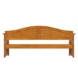 Pemberly Row Mid-Century Solid Wood Twin Daybed in Light Toffee
