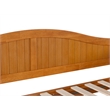 Pemberly Row Mid-Century Solid Wood Twin Daybed in Light Toffee