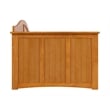 Pemberly Row Mid-Century Solid Wood Twin Daybed in Light Toffee