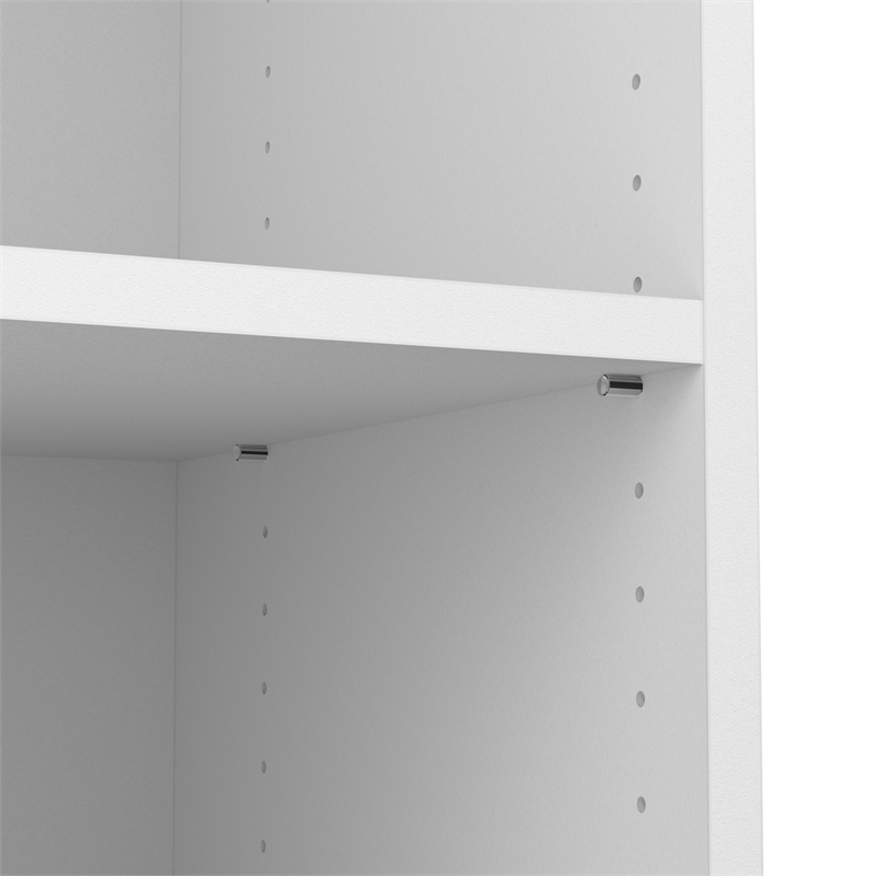 Pemberly Row 86W Closet Organizer System in White - Engineered Wood