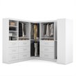 Pemberly Row 161W Walk-In Closet Organizer System in White - Engineered Wood