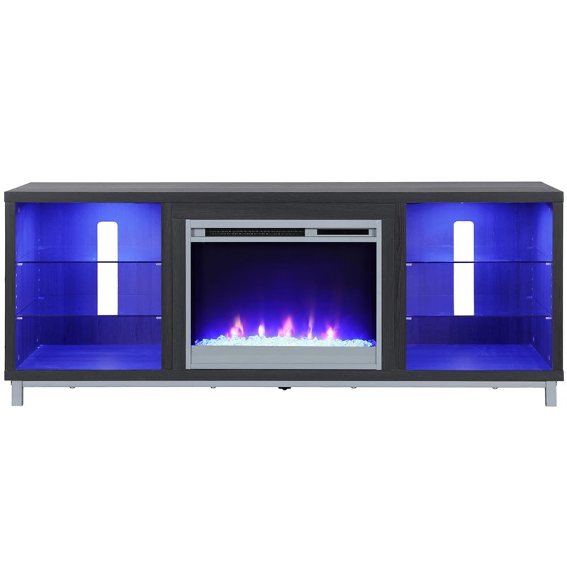 Pemberly Row Fireplace TV Stand for TVs up to 70'' Wide in Espresso