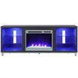 Pemberly Row Fireplace TV Stand for TVs up to 70'' Wide in Espresso