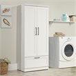 Pemberly Row Engineered Wood Bedroom Wardrobe Armoire in Soft White