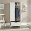 Pemberly Row Engineered Wood Bedroom Wardrobe Armoire in Soft White
