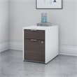 Pemberly Row 2 Drawer File Cabinet in White and Storm Gray - Engineered Wood