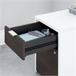 Pemberly Row 2 Drawer File Cabinet in White and Storm Gray - Engineered Wood