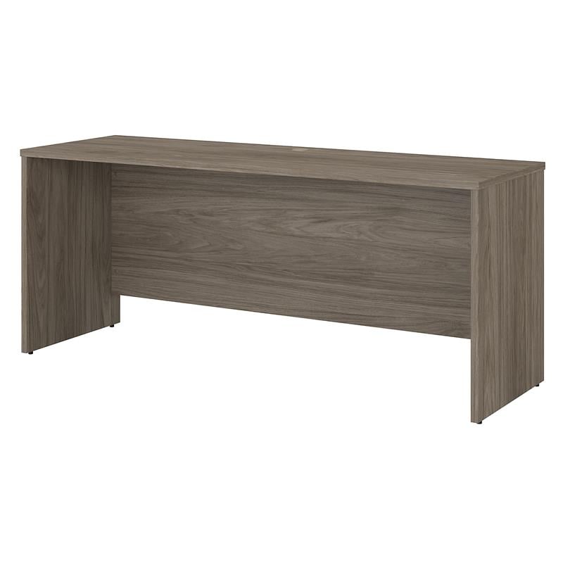 Pemberly Row 72W x 24D Credenza Desk in Modern Hickory - Engineered Wood