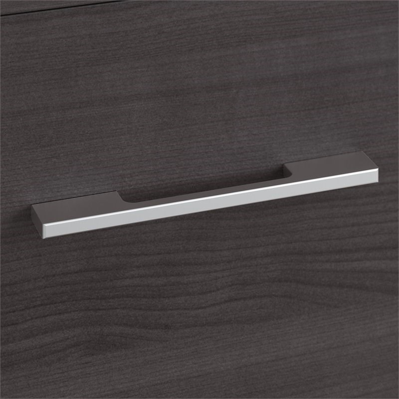 Pemberly Row 16W 2 Drawer File Cabinet in Storm Gray - Engineered Wood