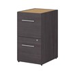 Pemberly Row 16W 2 Drawer File Cabinet in Storm Gray - Engineered Wood