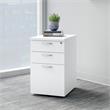 Pemberly Row 3 Drawer Mobile File Cabinet in Pure White - Engineered Wood