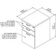 Pemberly Row 3 Drawer Mobile File Cabinet in Pure White - Engineered Wood