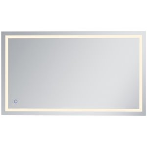 Pemberly Row 42&quot x 72&quot Hardwired LED Bathroom Mirror with Touch Sensor