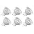 Pemberly Row 6.5W LED Clear Glass Light Bulb in White (Set of 6)