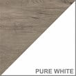 Pemberly Row L Desk with Hutch & Storage Cabinet in White/Gray - Engineered Wood