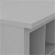 Pemberly Row Shoe Storage Bench with Shelves - Cape Cod Gray - Engineered Wood
