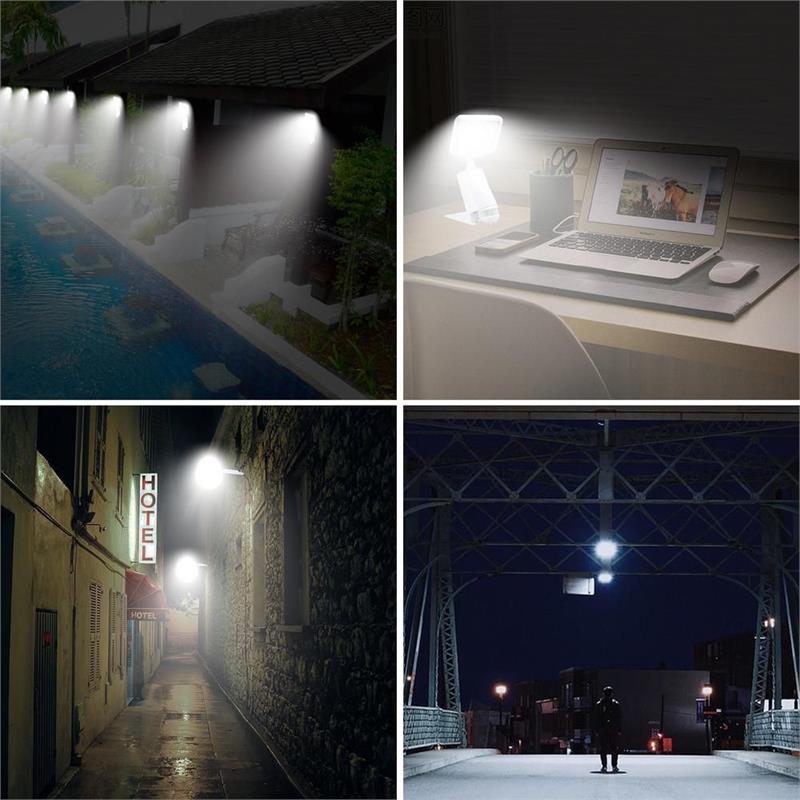 Pemberly Row 180 Degree CREE LED Smart Solar Outdoor Flood Light in White